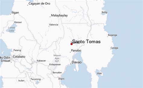 Weather Forecast Santo Tomas, Davao del Norte .